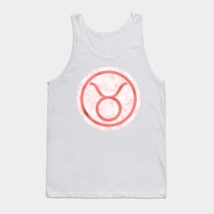 Living Coral Marble Zodiac - Taurus Tank Top